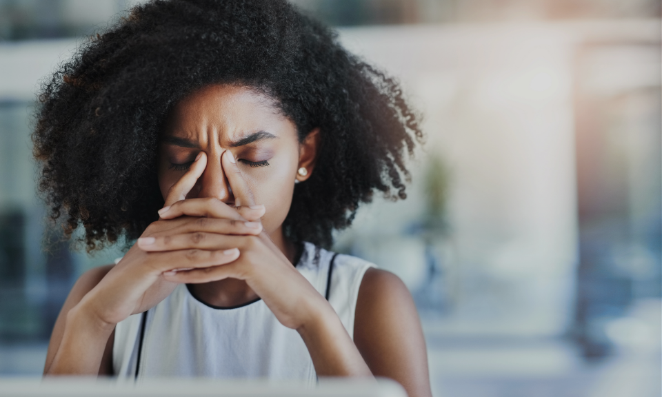 Person with a headache